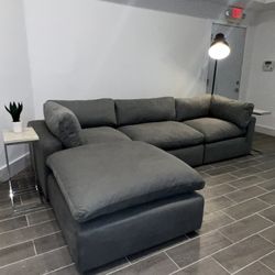 Sectional Sofa Nixon Grant Gray City Furniture Cloud Couch Modular FREE DELIVERY TODAY
