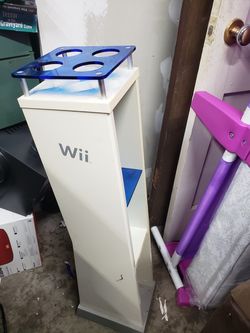 Nintendo Wii stand organizer shelf