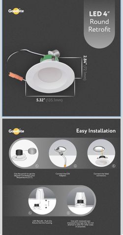4 luces LED empotrables de 4 pulgadas de la marca Sunco Lighting.