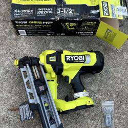 Ryobi One+18 Volt Hp Brushless 21 Degree Framing Nailer 🛑No Battery/No Bateria 