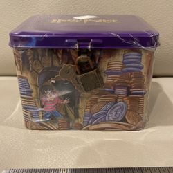 Harry Potter Bank, Metal With Lock And Keys
