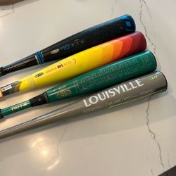 Baseball Bats Easton Hype Fire, Louisville Meta, Easton Encore, Louisville Omaha