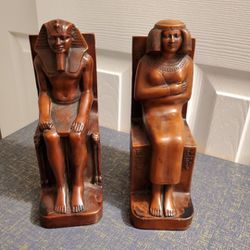 Pharaoh Bookends Statue Decor Heavy 