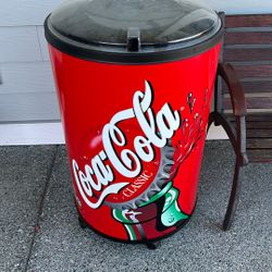 coco cola cooling ice chest