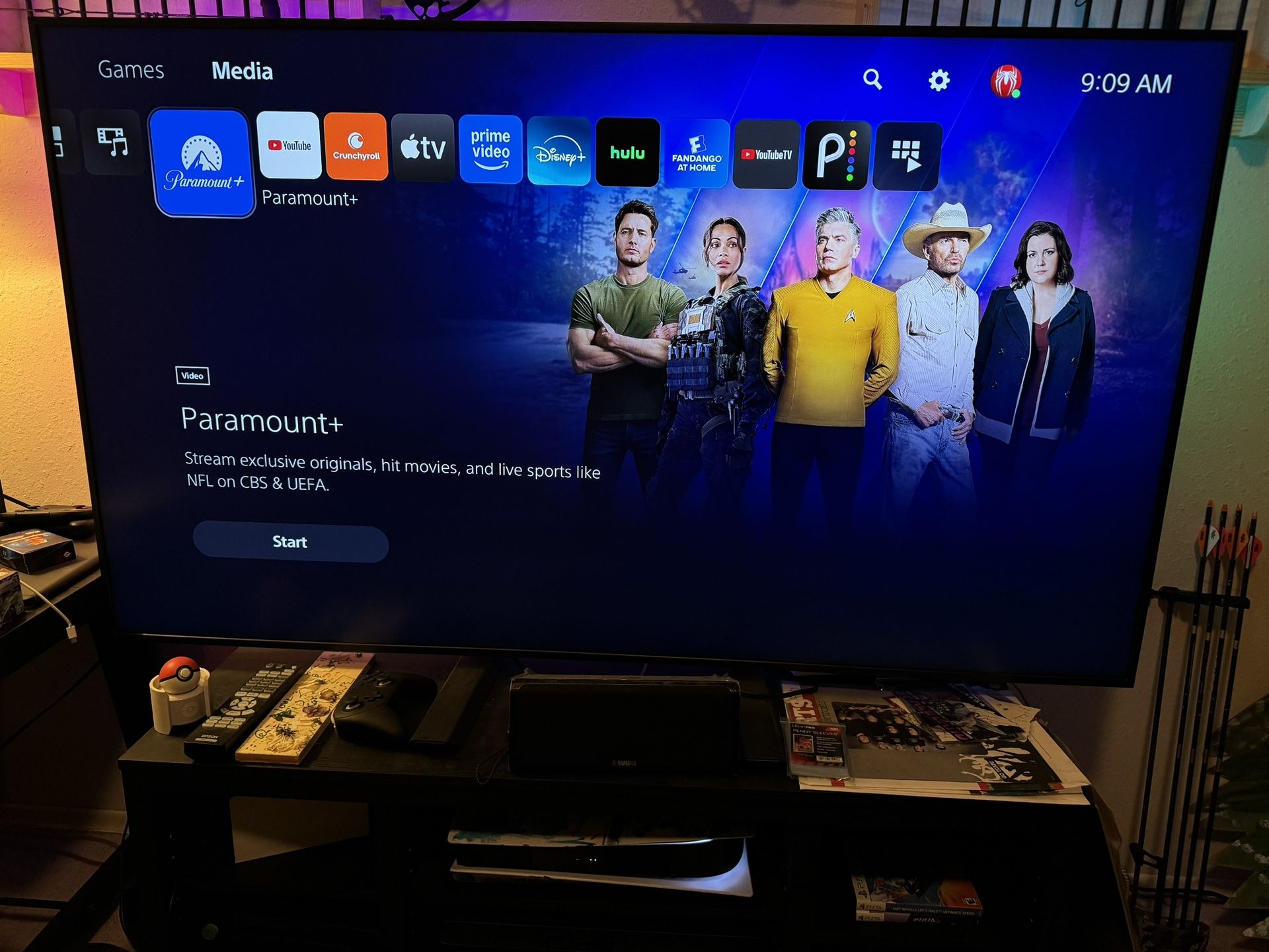 Samsung 65” 4K UHD Display.