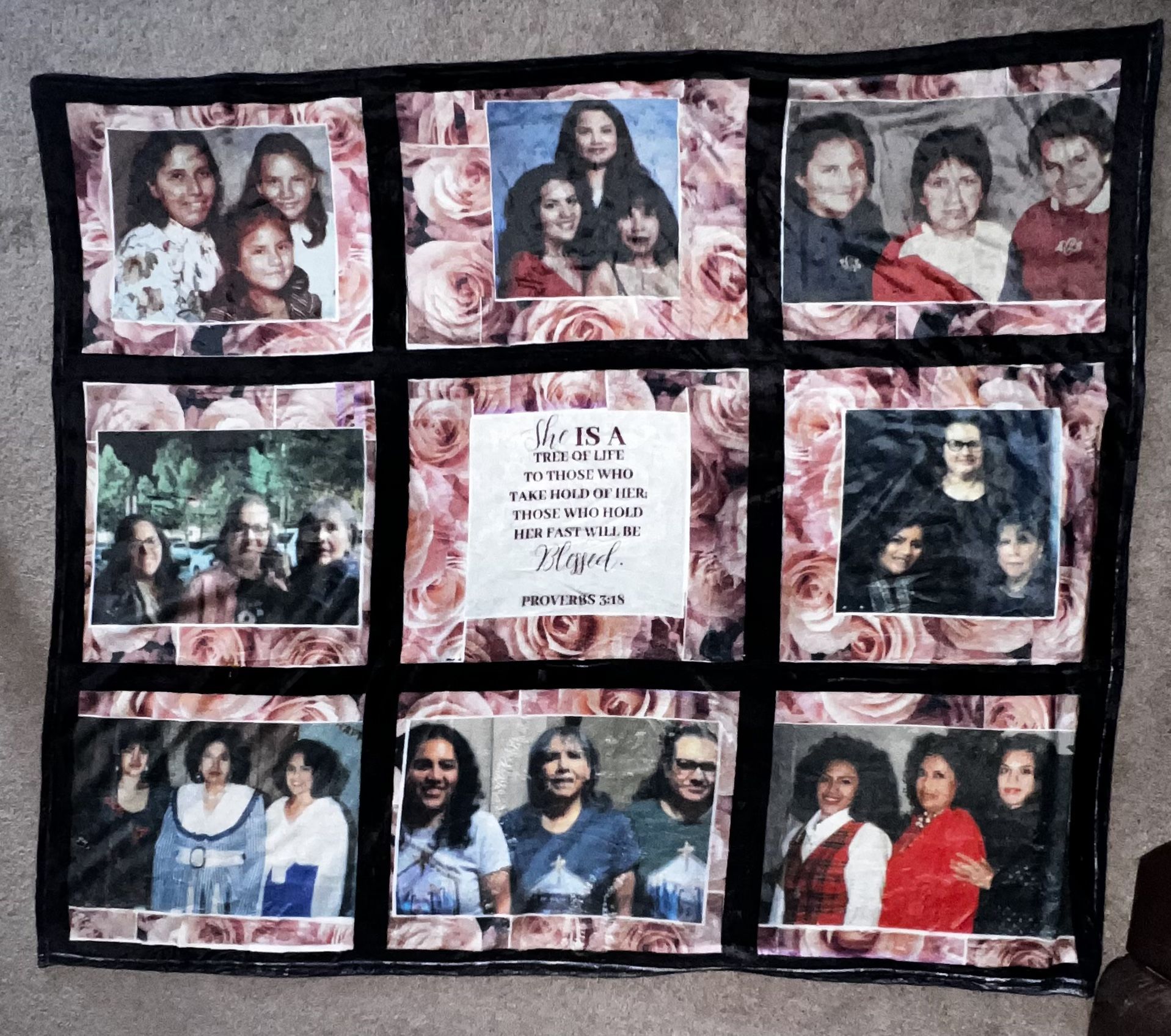 Homemade Personalized Photo Blanket 50 X 60