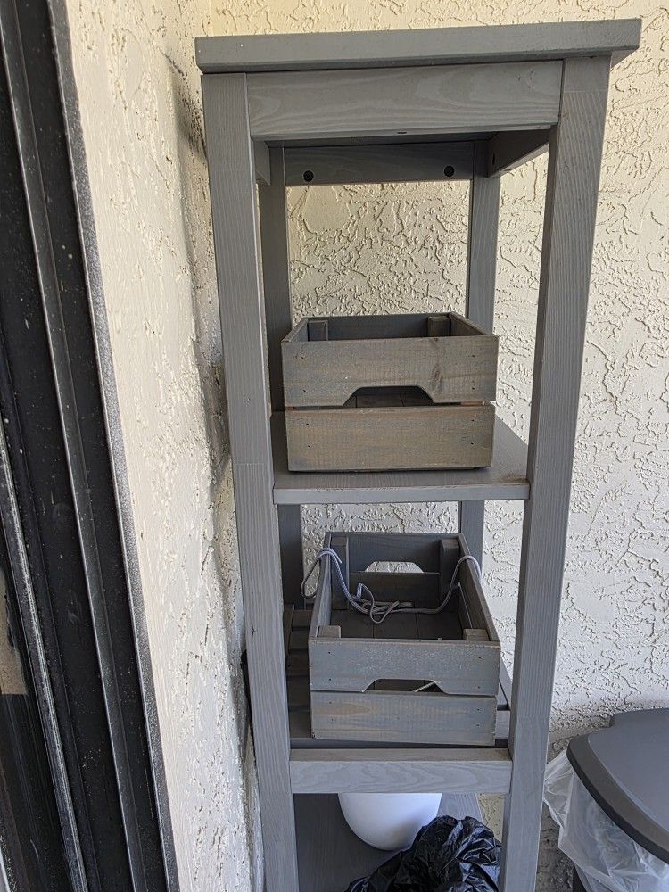 Gray Outdoor/Indoor Shelf