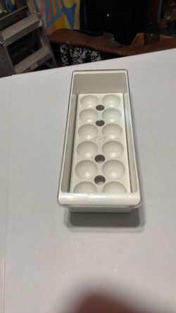Refrigerator egg storage bin