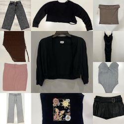 Y2K Women’s Clothing Bundle | 11 Pieces | Size M | Jeans, Skirt, Tops & Dress