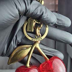 Coach Cherry Keychain