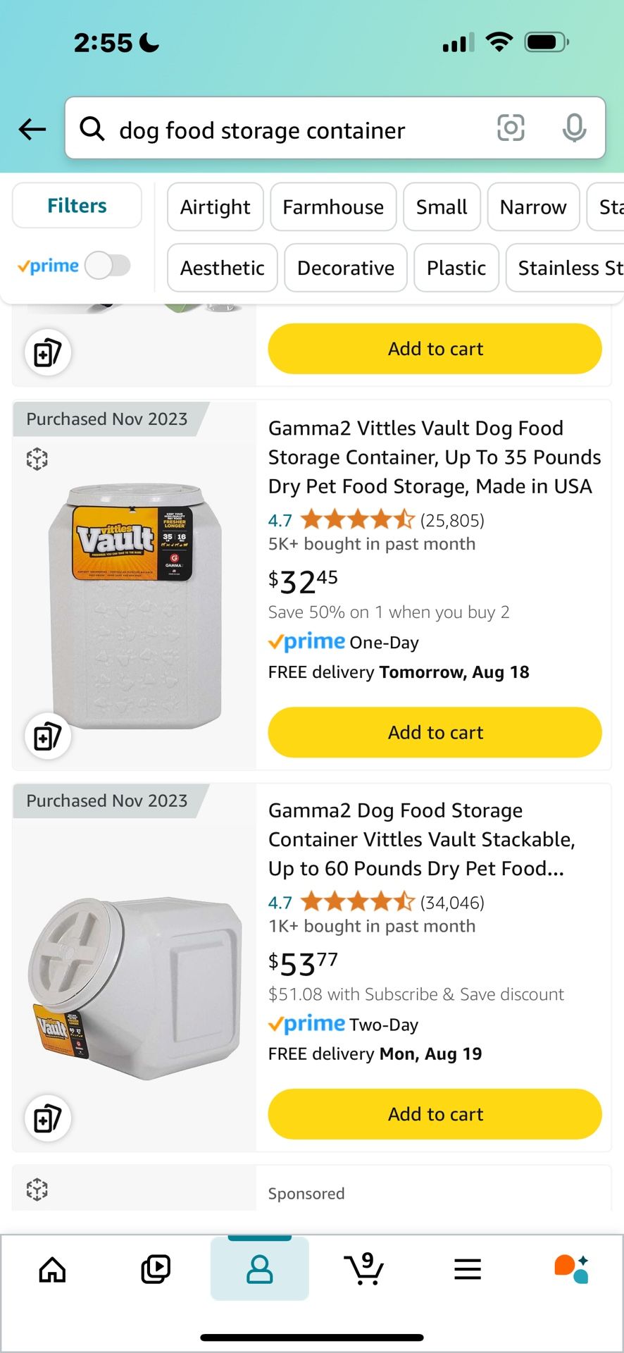 Airtight Pet Food Containers