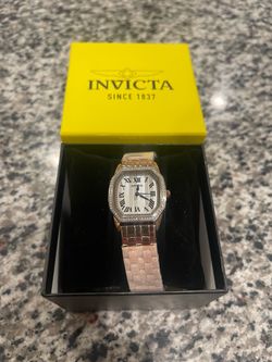 Invicta Rose Gold Women's Watch with Crystal Bezel