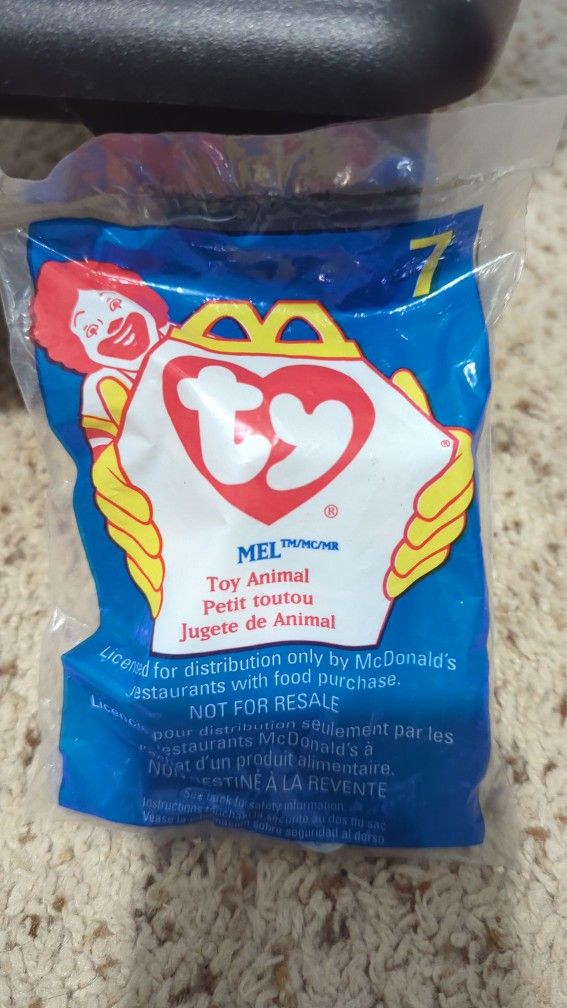 McDonald's Ty Mini Mel Beanie Baby - Sealed