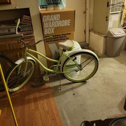 Lime Green Huffy Beach Cruiser 