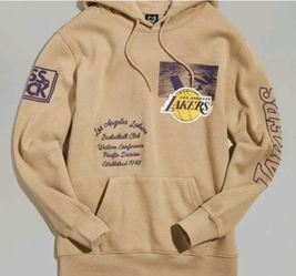ULTRA GAME Los Angeles Lakers Tattooed Pullover Hoodie Sweatshirt Medium