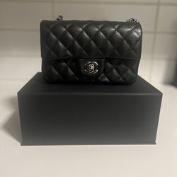 Chanel Mini Rectangular Flap Bag  W/ SHW