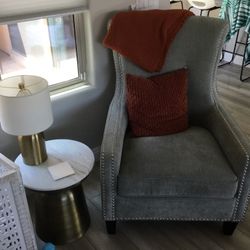 Nailhead Wingback Side chair 
