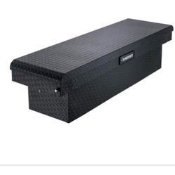 Husky 71.36 in. Matte Black Aluminum Full Size Crossbed Truck Tool Box