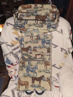 Horse Print Tapestry Bag
