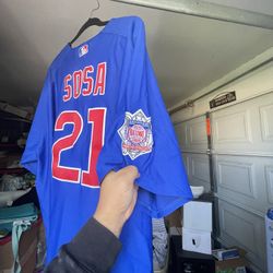 Sammy Sosa #21 Chicago Cubs Alternate Jersey by Majestic