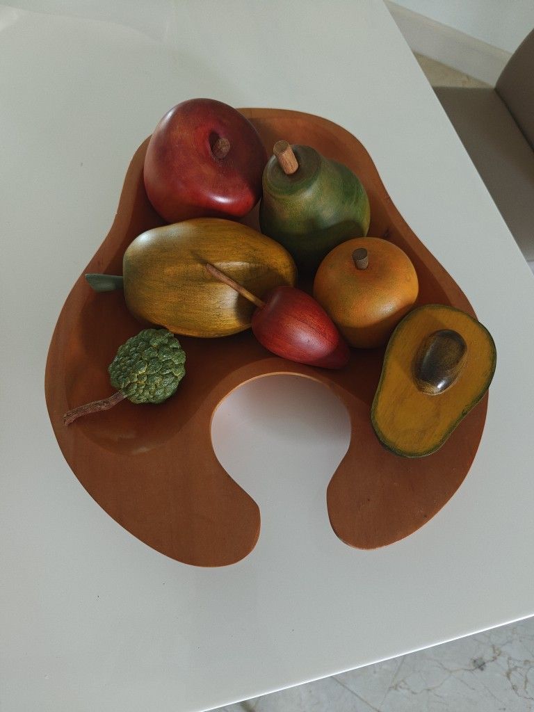 Wood Fruit Bowl