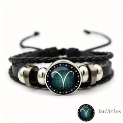 Vibrant Aries Zodiac Sign Bracelet 