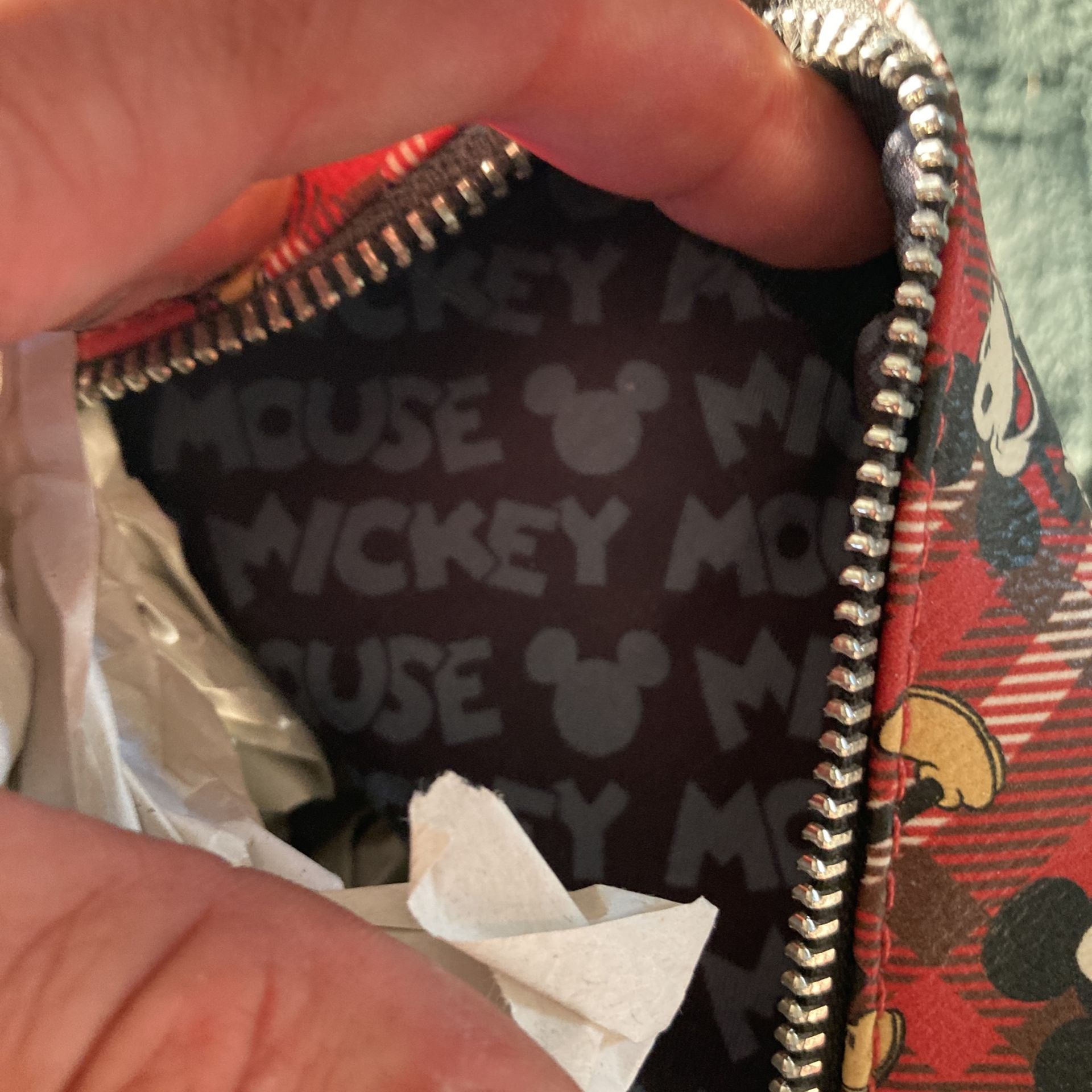 Loungefly Disney Mickey Mouse Plaid Mini Backpack NWOT