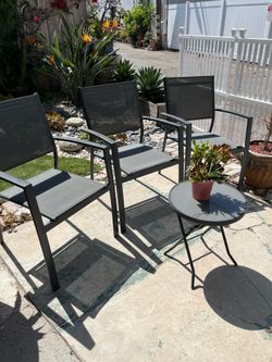 3 Cabana Pool Club Sling Chairs