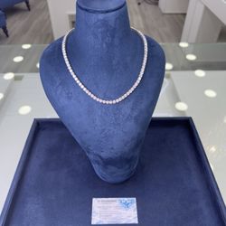 Tennis Chain 8 MM By 20 Inch 14k Gold White Gold Lab Diamonds 💎 