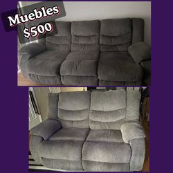 Juego De Sala Son Reclinables 