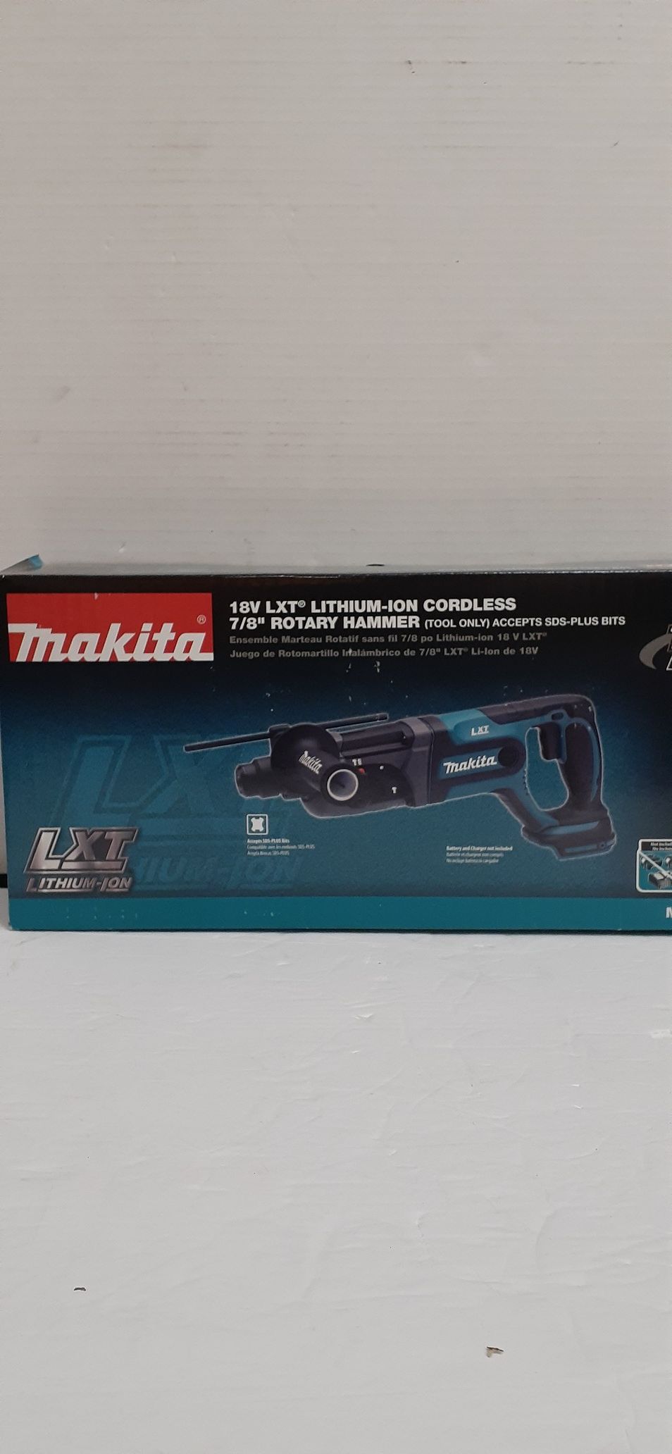 Makita 18-Volt LXT Lithium-Ion 7/8 in. Cordless SDS-Plus Concrete/Masonry Rotary Hammer Drill (Tool-Only) brand new nuevo