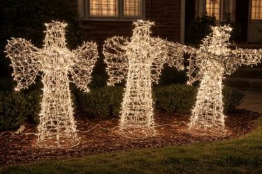Set of 3 - 50" T Wired Trumpeting Angels