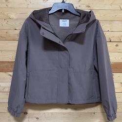 Old Navy Blush Water Resistant Hooded Crop Utility Active Jacket Petite size M