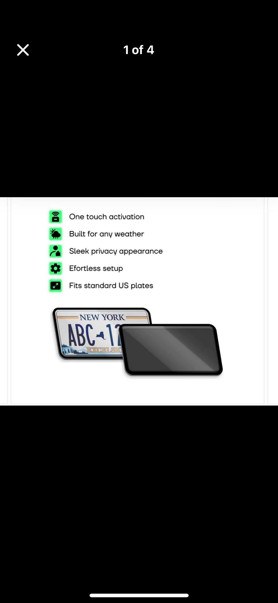 Blackout License Plate Cover Brand New 