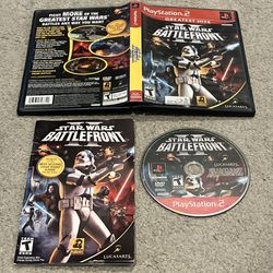 Star Wars Battlefront 2 II (PlayStation 2, 2005) PS2 Complete CIB w/ Manual 