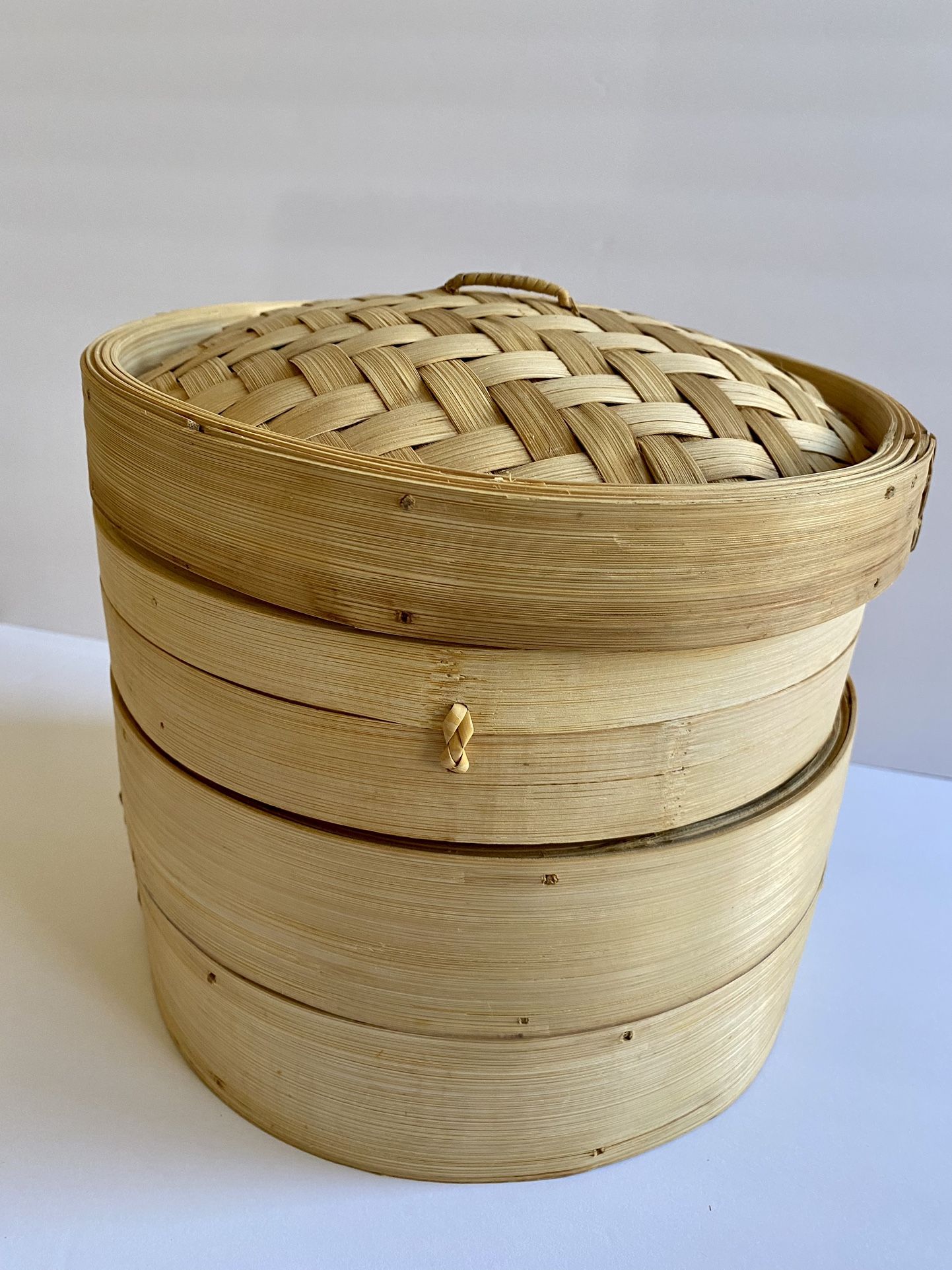 Bamboo Steamer 3 Tiered With Lid 4 Pieces Set