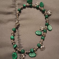 Malachite Charm Bracelet 