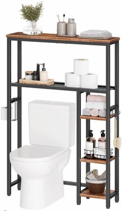 Over toilet storage wood look