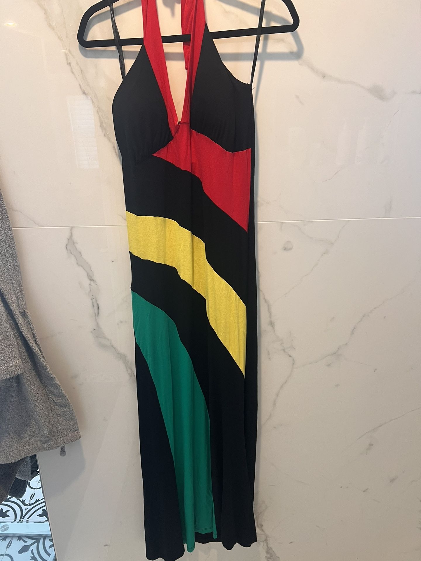 Jamaican Rasta Maxi Dress