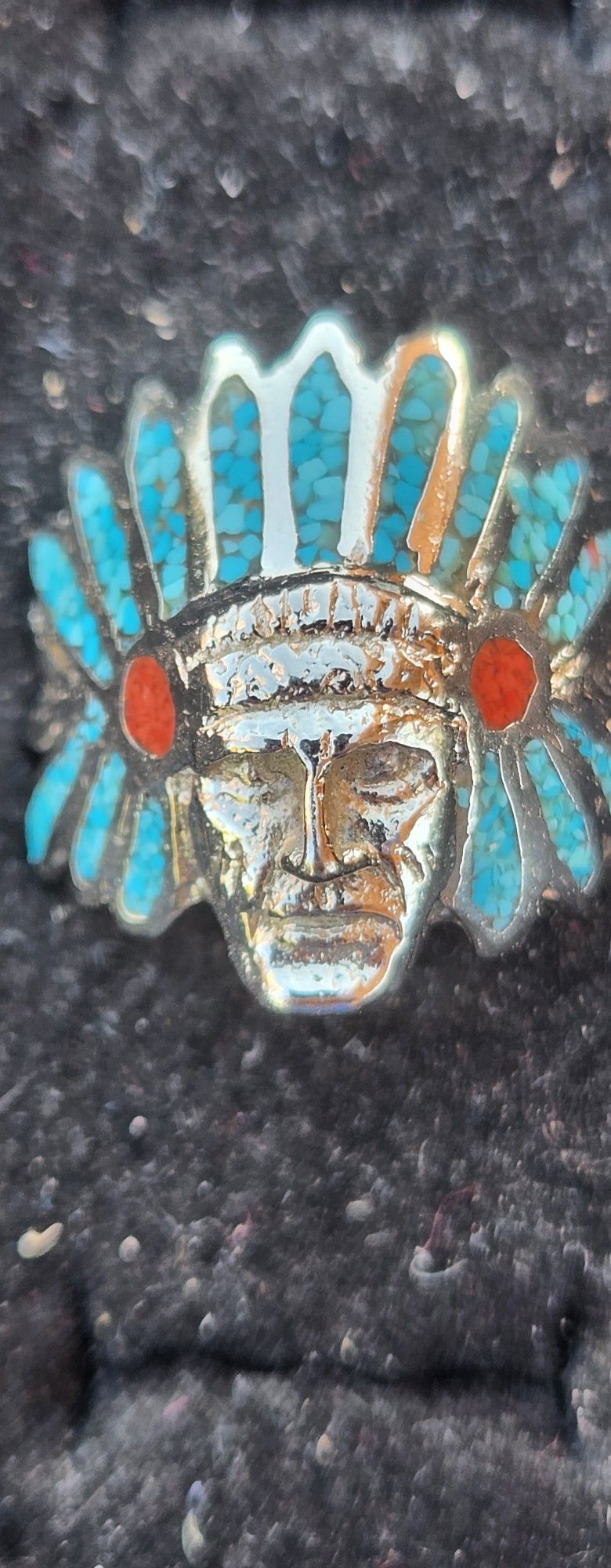 Rhodium Silver Chief Rings