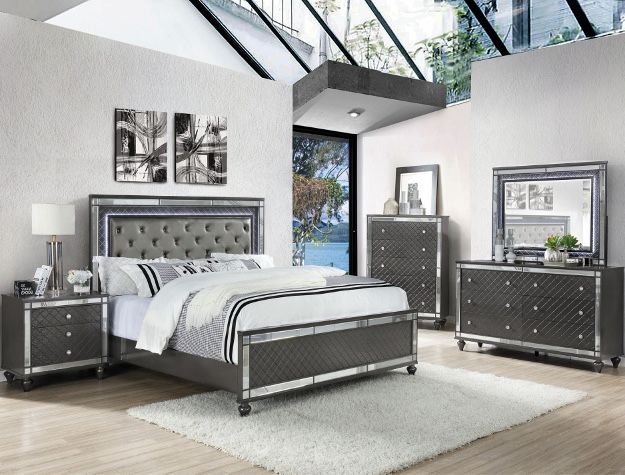 Brand new Queen bedroom set (grey)