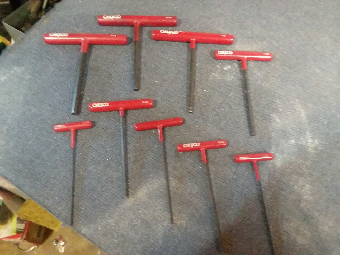 Chesco precision allen wrench set SAE heavy duty t shape wrenches
