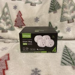 ghome Smart Voice Control Smart Plug WP3 White 4Pack New, Alexa and Google Home