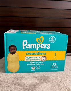 Pampers Swaddlers Size 1 Diapers 96 Count