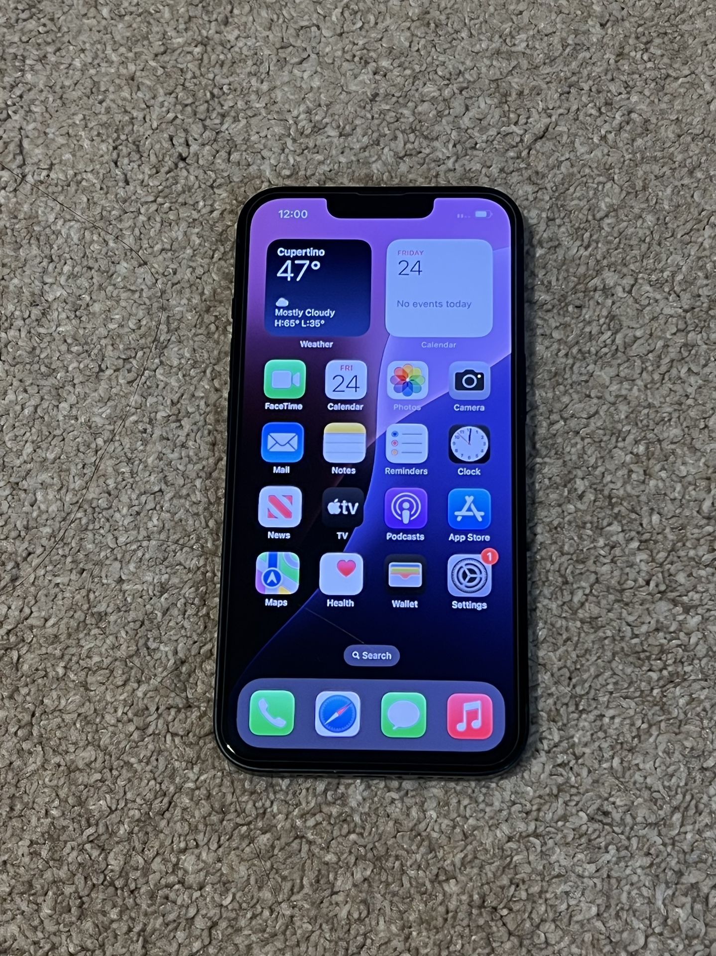 iPhone 13 ( Unlocked) All Original 128GB Black Color