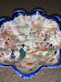 Hand Painted Vintage Japanese Bowl