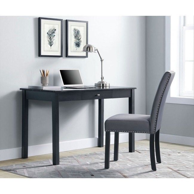 Desk With Power Ports And Chair