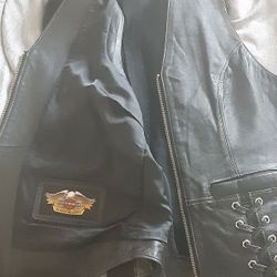 Harley Davidson Leather Riding Vest
