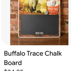Buffalo Trace Metal Chalk Board