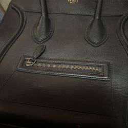Celine Black Leather Bag